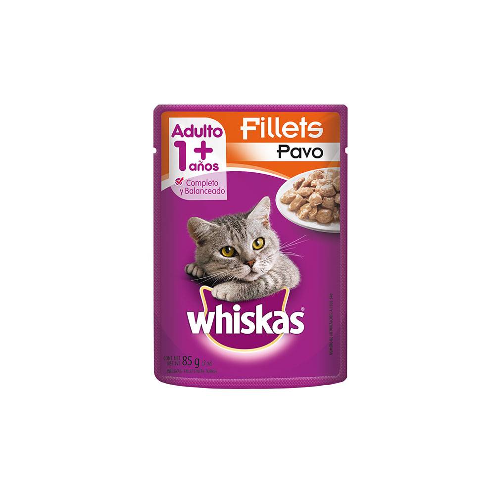 Whiskas alimento húmedo para gato fillets de pavo