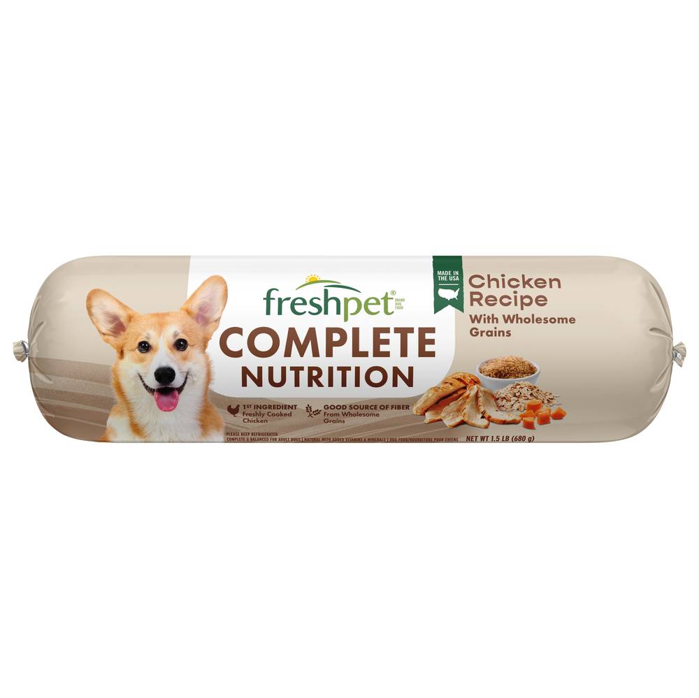 Freshpet Healthy & Natural Dog Food, Complete Nutrition Roll (1.5 lbs)