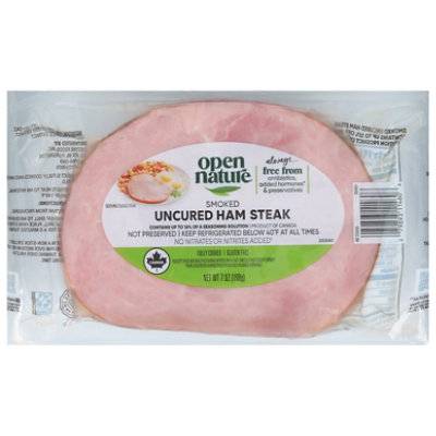 Open Nature Ham Steak Boneless - 7 Oz