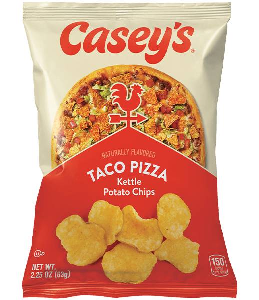 Casey's Taco Pizza Kettle Chips 2.25oz