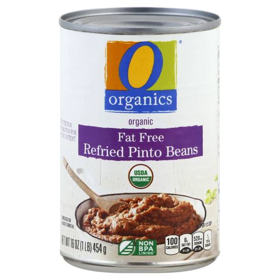 O Organics Organic Refried Pinto Fat Free Beans (16 oz)