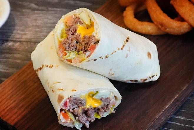 Order Cheeseburger Wrap food online from Lindburgers store, Jupiter on bringmethat.com