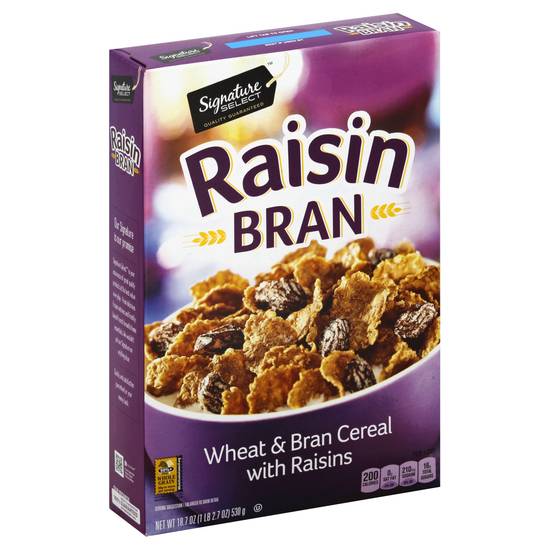 Signature Select Wheat & Bran Cereal With Raisins (18.7 oz)
