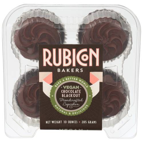 Rubicon Chocolate Vegan Cupcakes 4 Pack