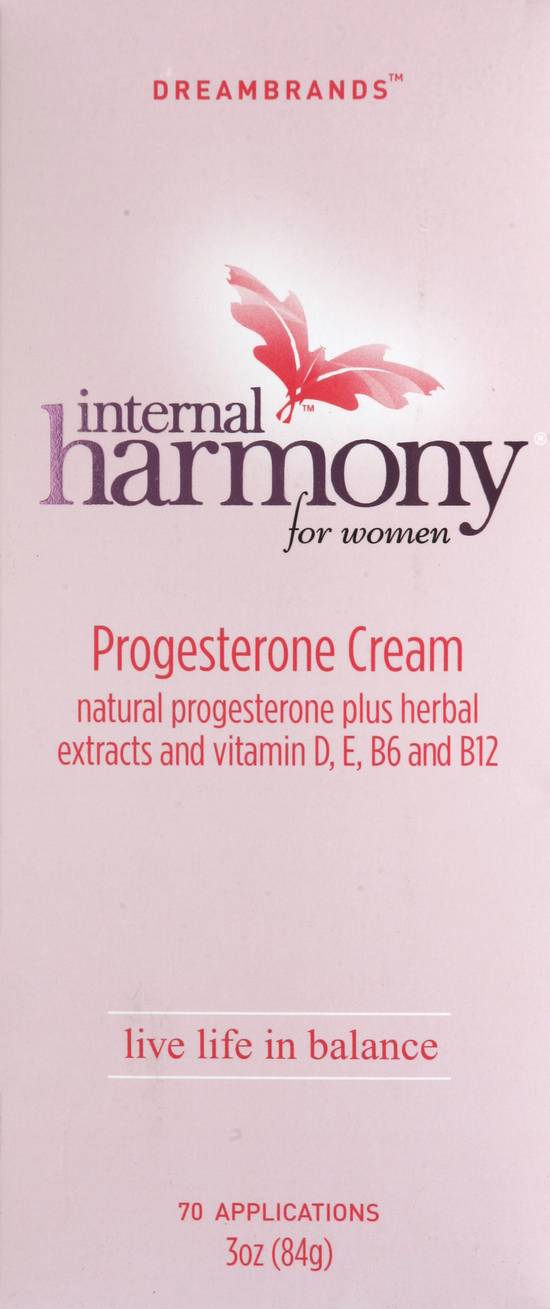 Dreambrands internal harmony progesterone cream for women, 70 pcs