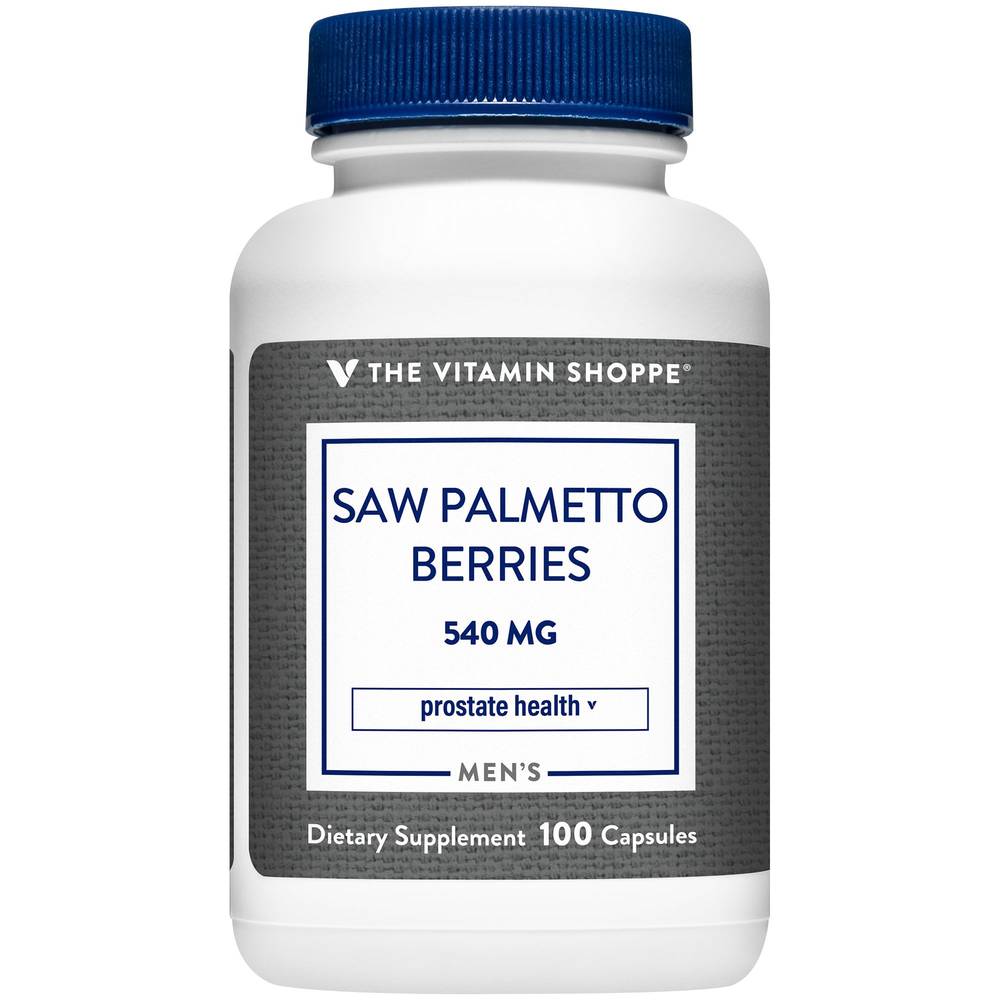 The Vitamin Shoppe Saw Palmetto Berries For Prostate Health 540 mg Capsules (100 ct)