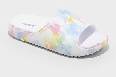 Kids' Wilder Slip-On Slide Sandals - Cat & Jack™ 1: Contoured Footbed, Open Toe,