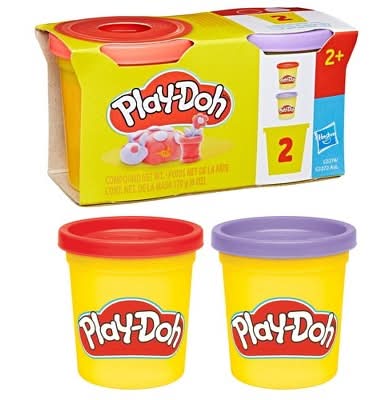 Play-Doh Red and Lavender 2-Pack 3oz Cans Easter Basket Stuffers Ages 2 and Up