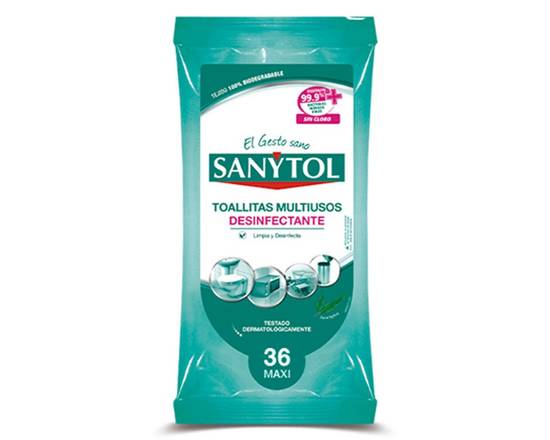 Sanytol toallitas multiuso desinfectantes (36 un), Delivery Near You