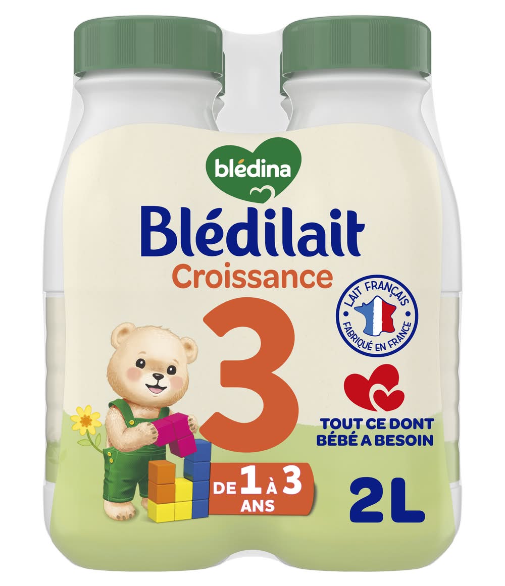 Blédina - Aliment lacté liquide blédilait croissance 3 nature de 1 à 3 ans (4)