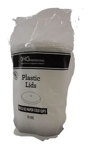 Dhg Professional Plastic Lids With Straws 32 oz (50 ct)