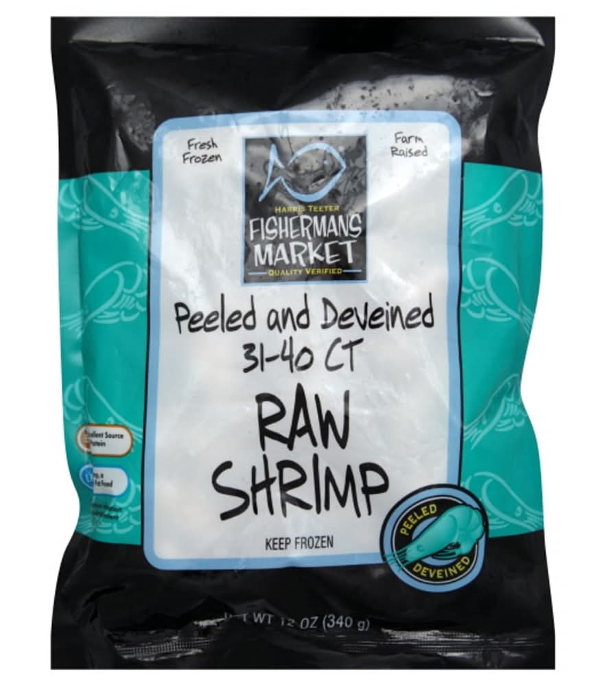 Harris Teeter Fishermans Market® Peeled & Deveined 31-40 CT Raw Shrimp