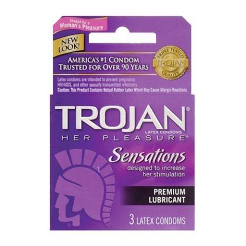 Trojan Her Pleasure Condom 3 Pack