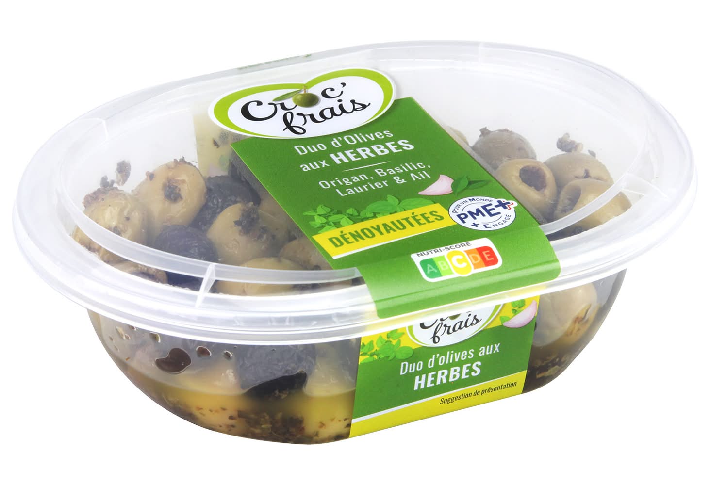 Croc'frais - Olives dénoyautées, herbes (200g)