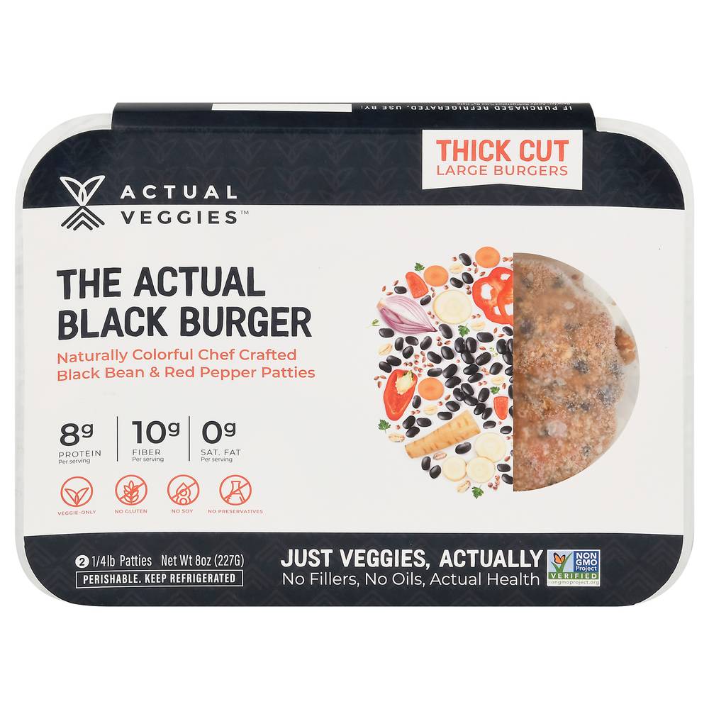 Actual Veggies The Actual Black Burger (9.6 oz)