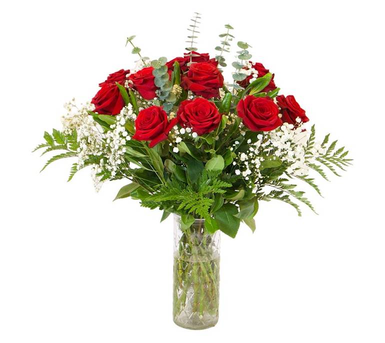Dozen Red Rose Arrangement