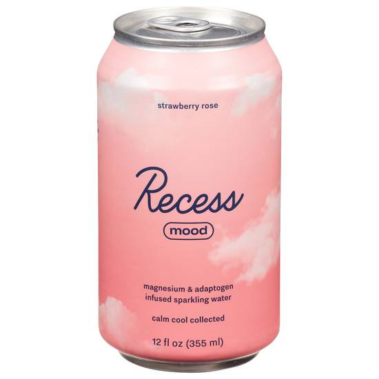 Recess Mood Strawberry Rose Sparkling Water (12 fl oz)
