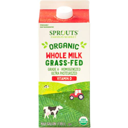 Sprouts Organic Grass-fed Vitamin D Milk