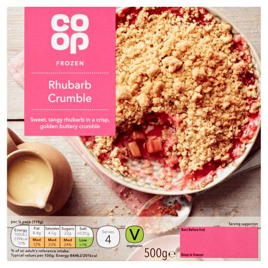 Co-op Rhubarb Crumble (500g)