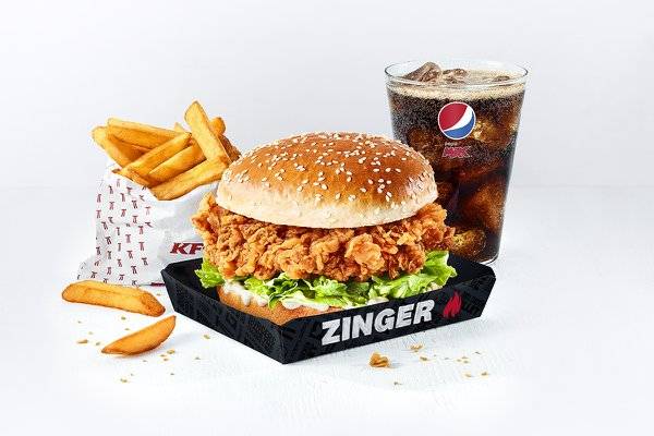 Zinger Burger Meal 🔥