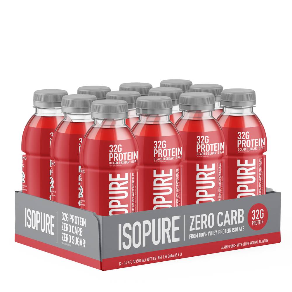 Isopure Protein Drink (12 ct, 16.9fl oz) (alpine punch)