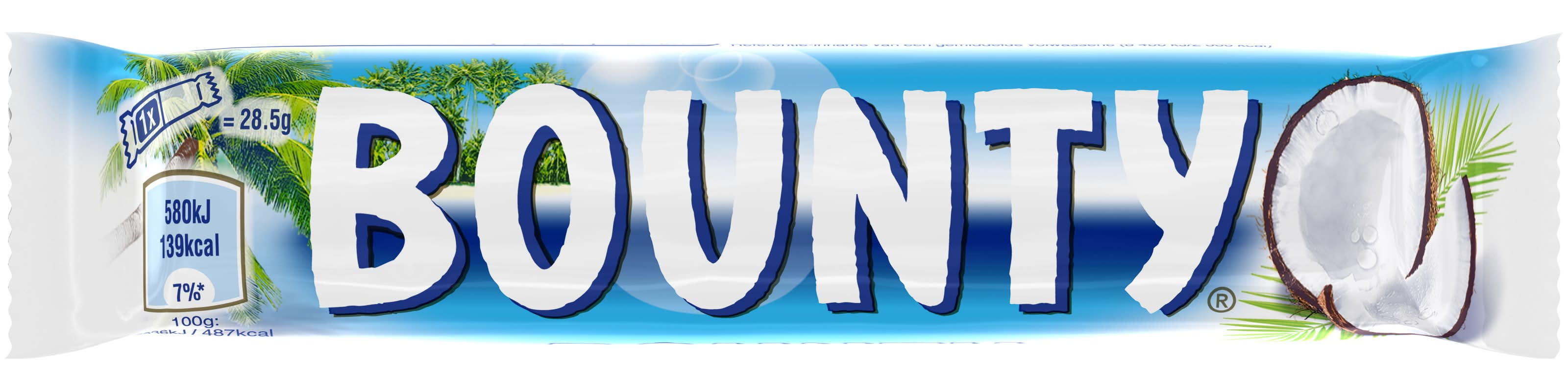Bounty - Chocolat au lait fourré de noix de coco (57g)