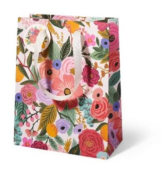 Rifle Paper Co. Garden Party Cub Gift Bag, 10x7.8x4 in