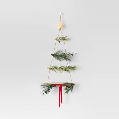 36" Faux Greenery Tree Hanging Christmas Card Holder - Wondershop™