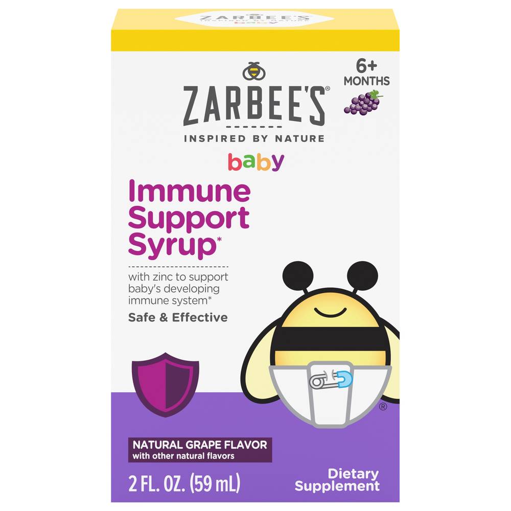 Zarbee's Natural Grape 6+ Months Baby Immune Support Drops (2 fl oz)