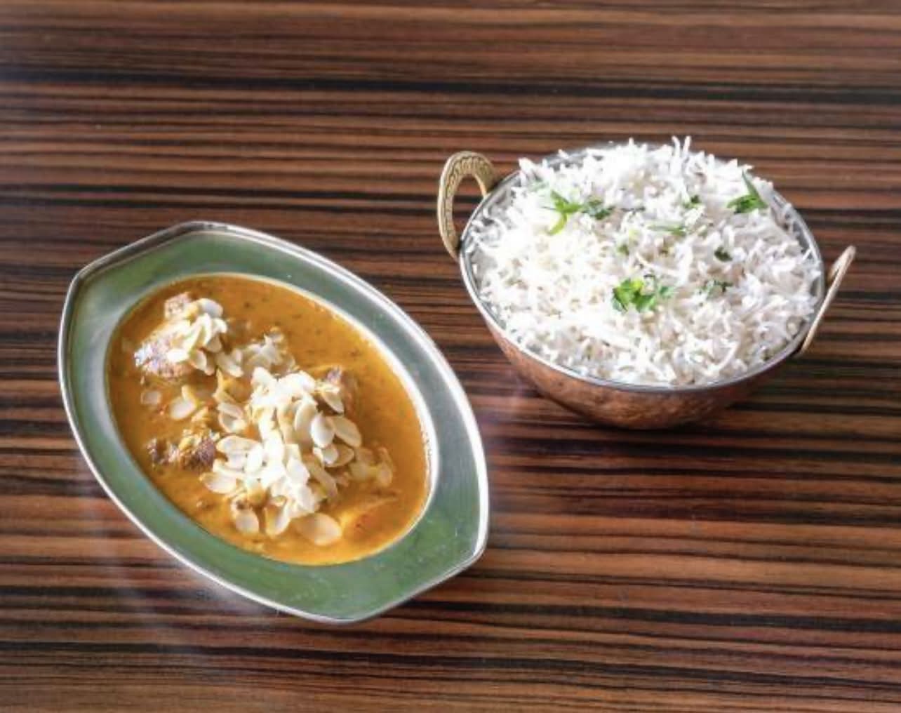 Menu korma aux légumes
