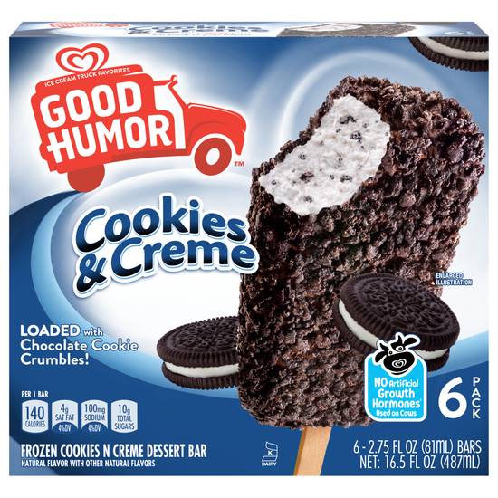 Good Humor Cookies and Creme Dessert Bars (6 ct)