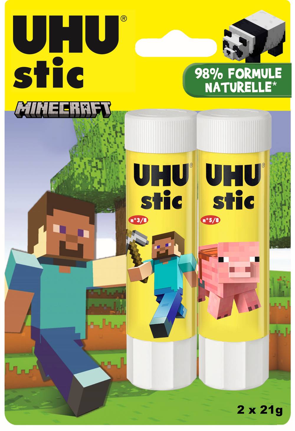 UHU - Stic colle en bâton (2 pièces)