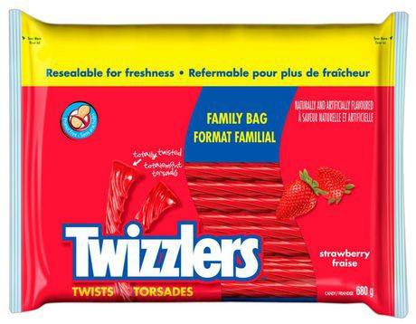 Twizzler's Twists Candy Family Bag, Strawberry (680 g)