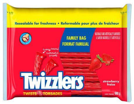 Twizzlers torsades à la fraise - strawberry twists candy (680 g)