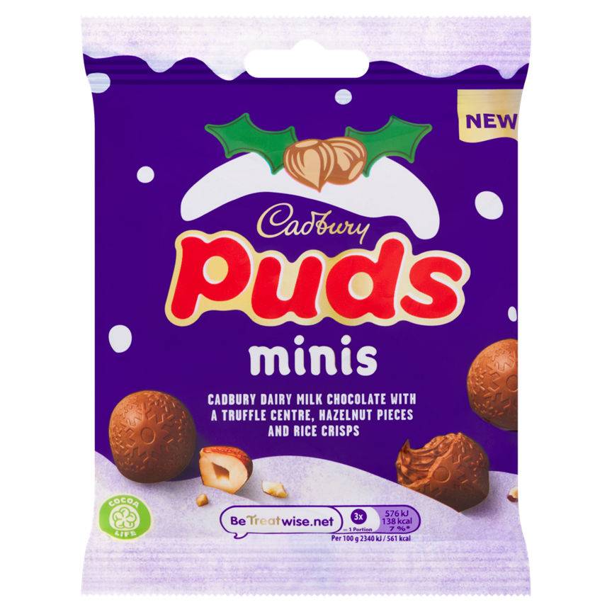 Cadbury Mini Puds Chocolate Bag (73g)