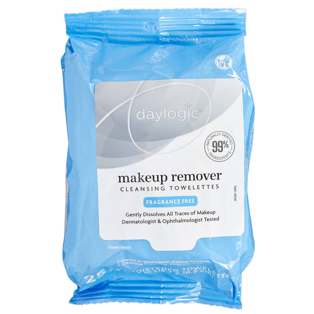 Ryshi Makeup Remover Cleansing Towelettes Fragrance Free (25 ct)