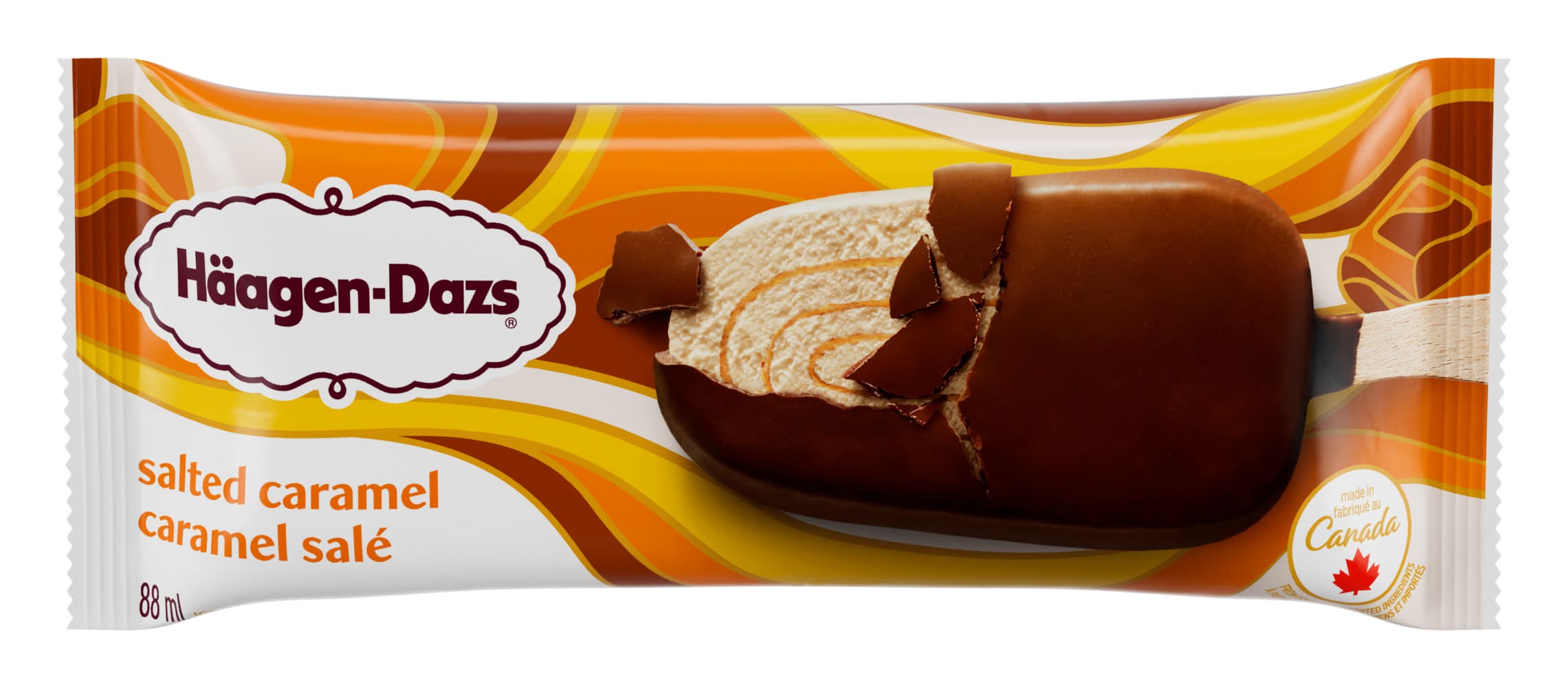 Häagen-dazs barre de crème glacée - ice cream bar, caramel salé (88ml)