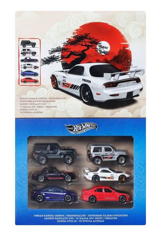 Hot Wheels Streets of Japan Car Set - 6-Pack