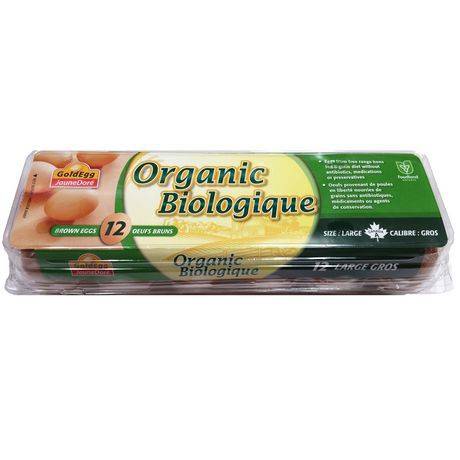 Goldegg Organic Large Brown Eggs (12 ct)