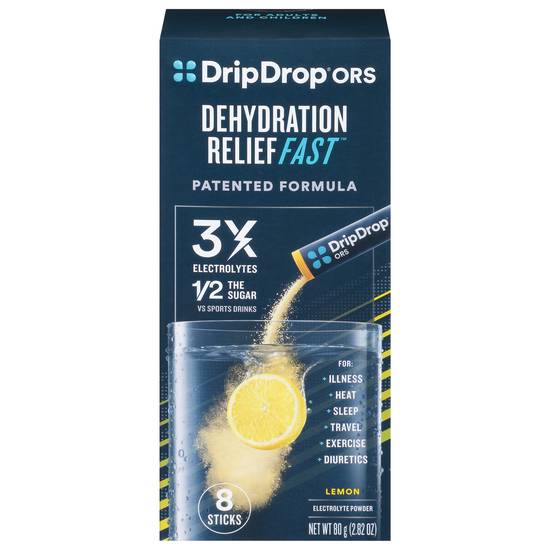 Drip Ors Fast Dehydration Relief Supplement (lemon)