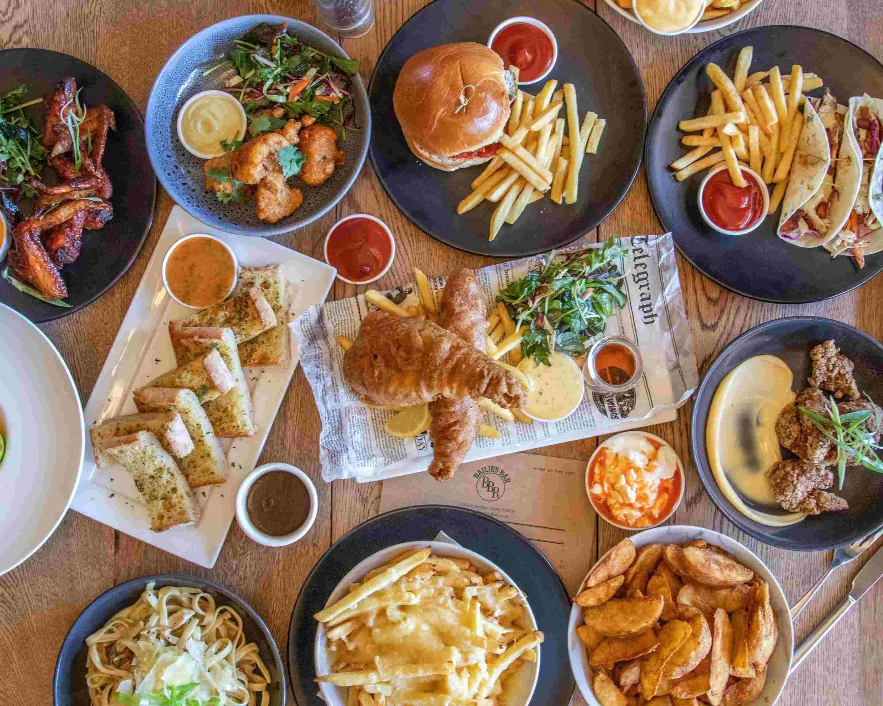 Order Bailies Bar & Restaurant Delivery Online Christchurch Takeout