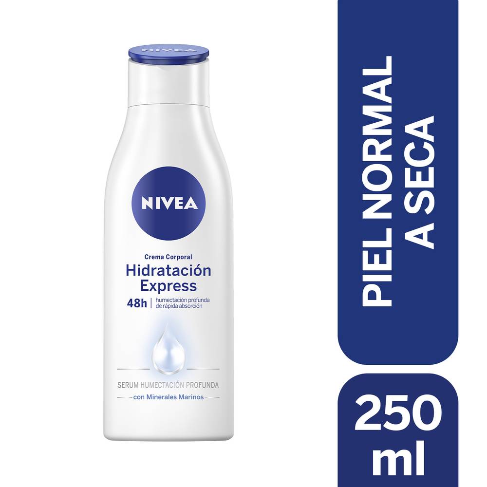 Nivea crema corporal hidratación express (250 ml)