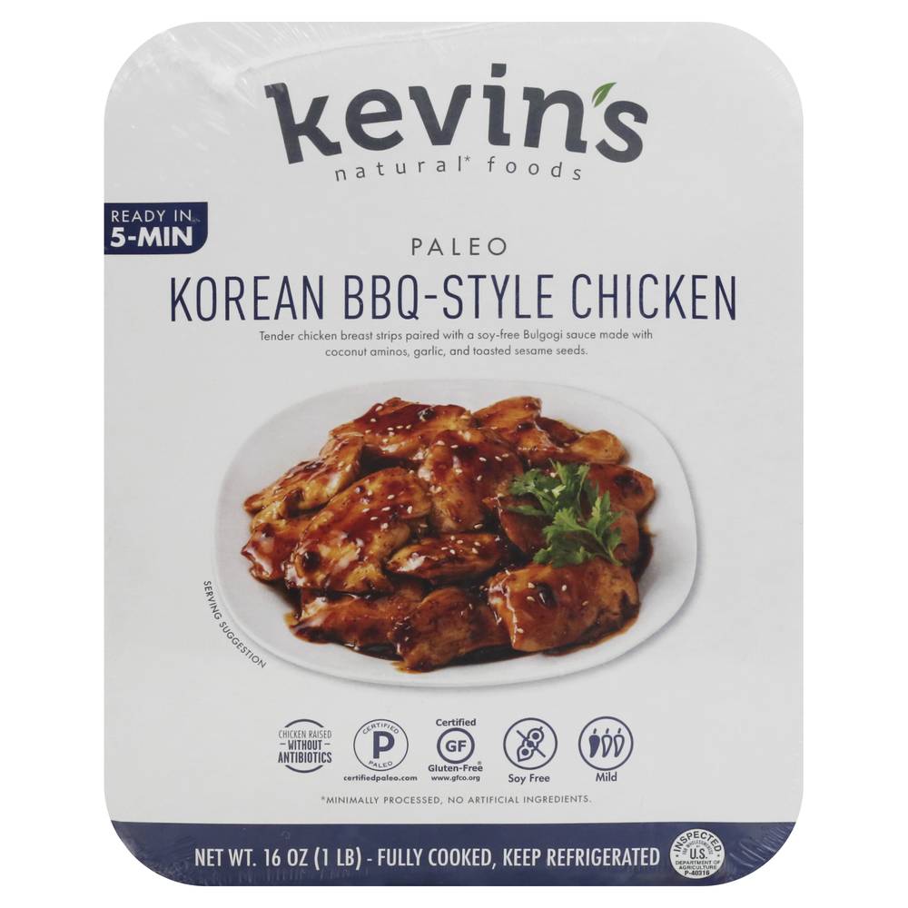 Kevin's Natural Foods Paleo Korean Bbq Style Chicken (16 oz)