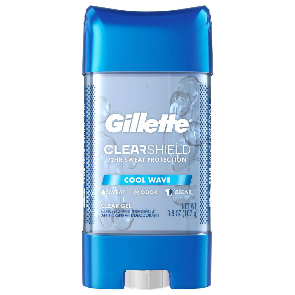 Gillette Clearshield Clear Gel Cool Wave Antiperspirant Deodorant (3.8 oz)