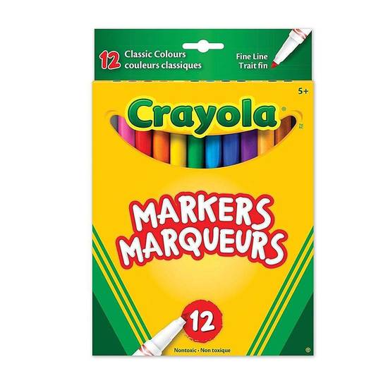 Crayola Original Fine Line Markers (12 units)