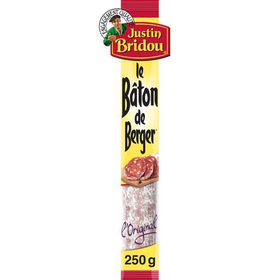 Justin bridou bâton de berger l'original saucisson