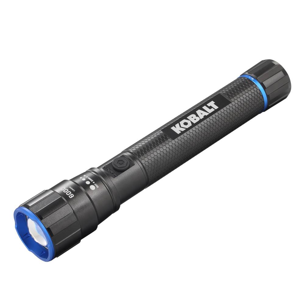 Kobalt 6000-Lumen 5 Modes LED Flashlight with Rechargeable with Batteries Included | KF6000PP