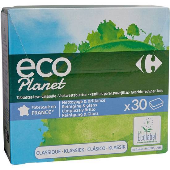 Carrefour Eco Planet - Tablettes lave-vaisselle classique