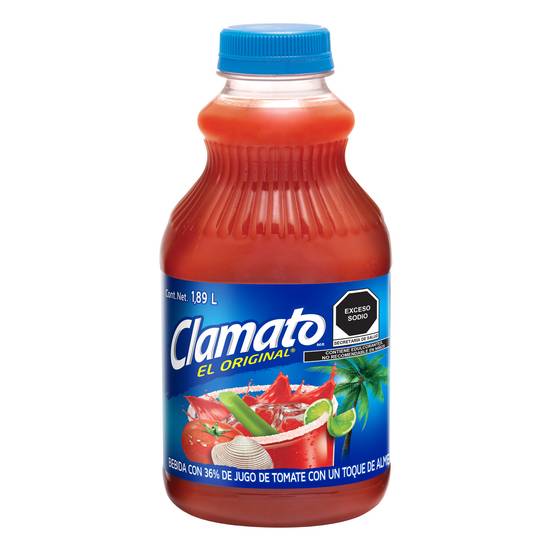 Clamato jugo de tomate el original con almeja (1.89 l)