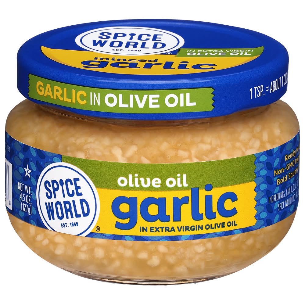 Spice World Garlic in Extra Virgin Olive Oil (4.5 oz)